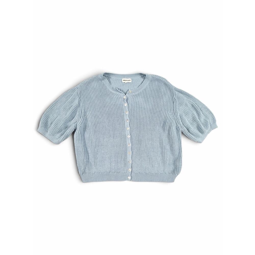 Sonderhaus Coastal Cardigan Light Blue Organic Cotton Large - Picture 4 of 13